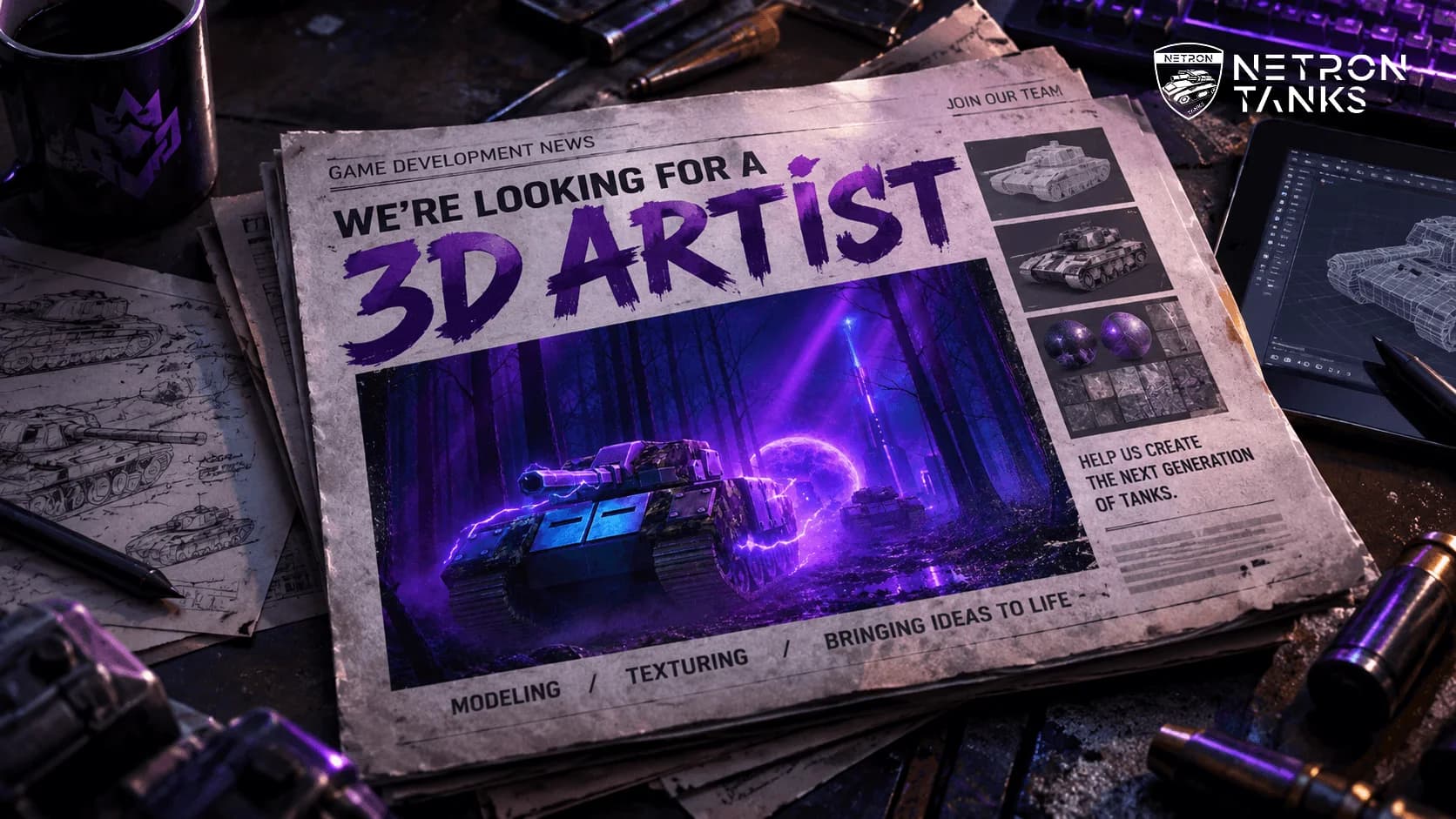 We Are Looking For A Team — Netron Tanks news